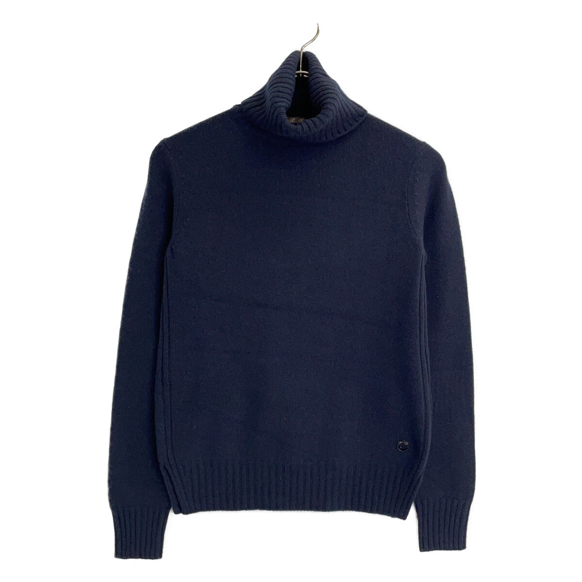 Loro Piana 诺悠翩雅 FAG3537 海军蓝 100%小山羊绒 高领针织套头衫 上衣 38