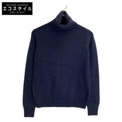 Loro Piana 诺悠翩雅 FAG3537 海军蓝 100%小山羊绒 高领针织套头衫 上衣 38