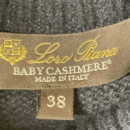 Loro Piana 诺悠翩雅 FAG3537 海军蓝 100%小山羊绒 高领针织套头衫 上衣 38