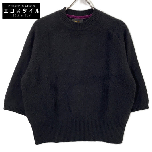Pale Jute ペールジュート 24AW PJ2024AW-17 ﾌﾞﾗｯｸ ｳｰﾙ100 5分丈 ﾆｯﾄﾌﾟﾙｵｰﾊﾞｰ トップス M