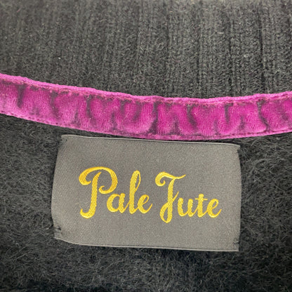 Pale Jute 24AW PJ2024AW-17 Black 100% Wool 5-Sleeve Knit Pullover Top M