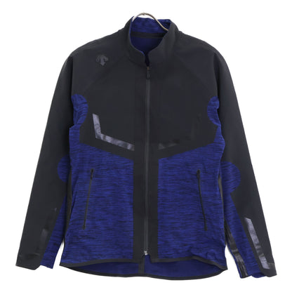 DESCENTE 迪桑特 【高尔夫】黑×蓝 日本製 Saitos 4向弹性尼龙 Primeflex Heat Retention Jersey 夹克