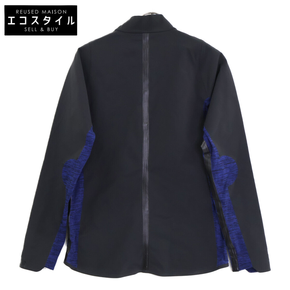 DESCENTE 迪桑特 【高尔夫】黑×蓝 日本製 Saitos 4向弹性尼龙 Primeflex Heat Retention Jersey 夹克