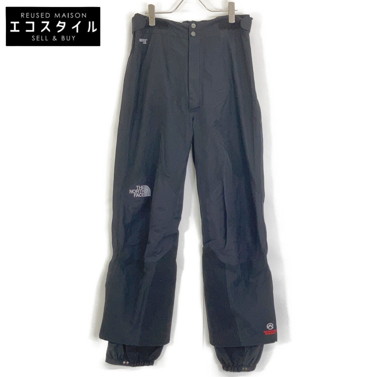 NP15651 Black Summit Series GORE-TEX Mountain Bib Skiwear Bottoms L Men's