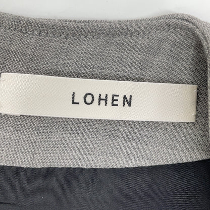 LOHEN Gray Sleeveless Switch V-Neck Dress