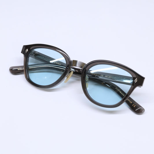 【美品】NEWOLD EX GY ニューオールドイーエックス ボスリントンシェイプ サングラス 49□21