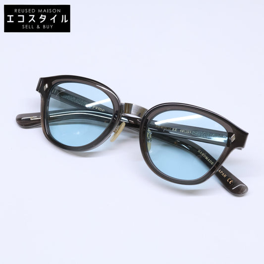 【美品】NEWOLD EX GY ニューオールドイーエックス ボスリントンシェイプ サングラス 49□21