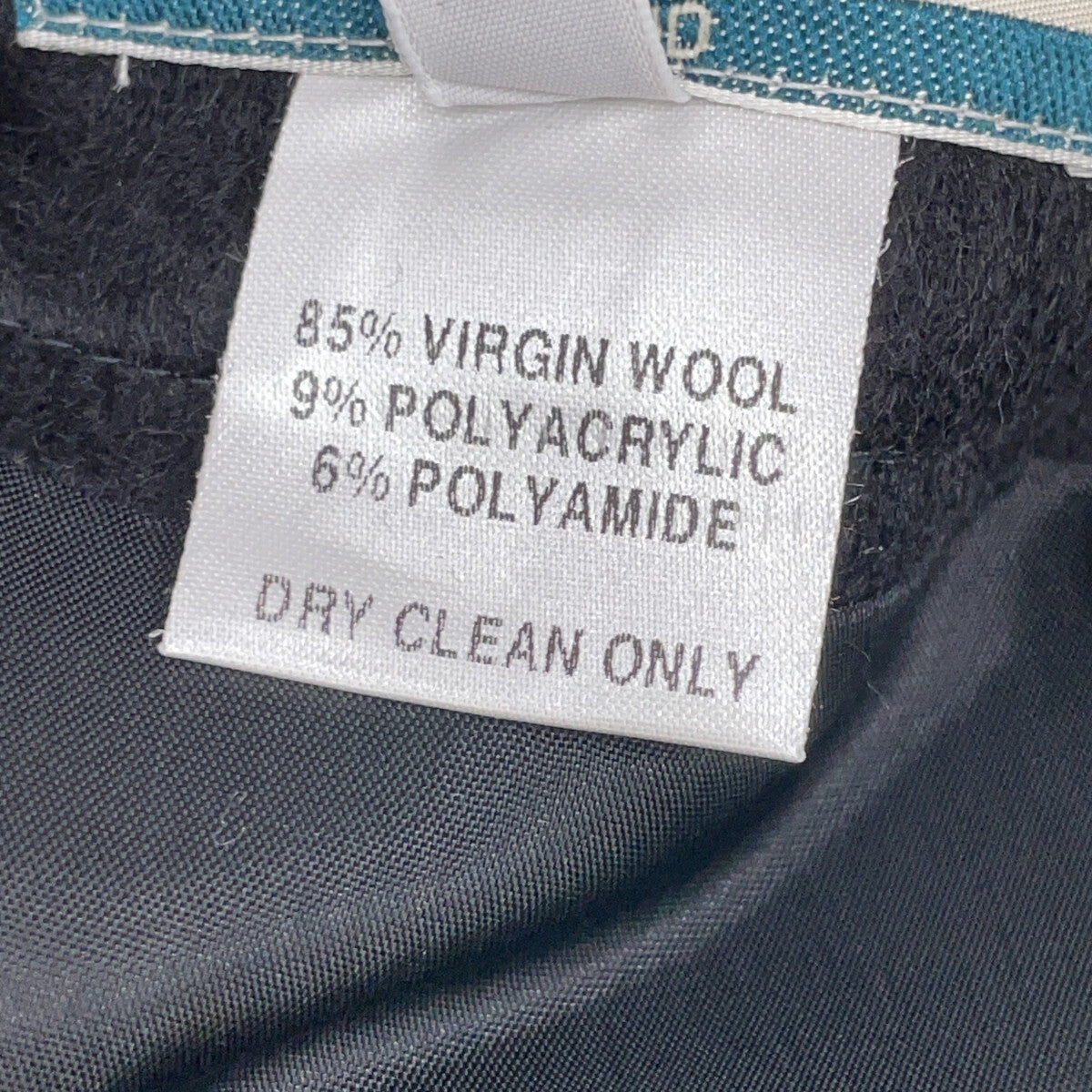 O’Neil of Dublin 2024 Black Wool-Blend Skirt with Belt Loops, Size 8