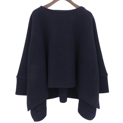 Wool Blend ISADORA CREW NECK Top for Women in Navy ― Women