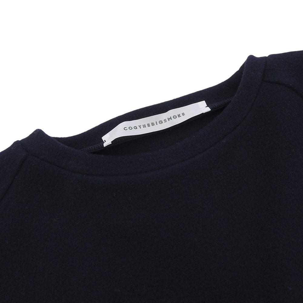 Wool Blend ISADORA CREW NECK Top for Women in Navy ― Women