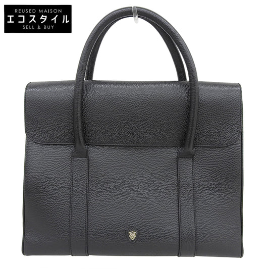 CHAMBORD SELLIER Chambord Sellier Shrunk Leather BERN BRIEF X LAGUN Brief Tote Business Bag Briefcase Black Business Bag Briefcase