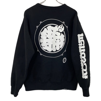 ACRONYM 【×NESM】Black Back Print Crew Neck Pullover Sweatshirt Tops