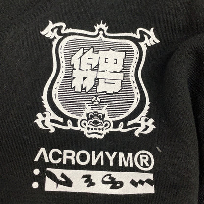 ACRONYM 【×NESM】Black Back Print Crew Neck Pullover Sweatshirt Tops