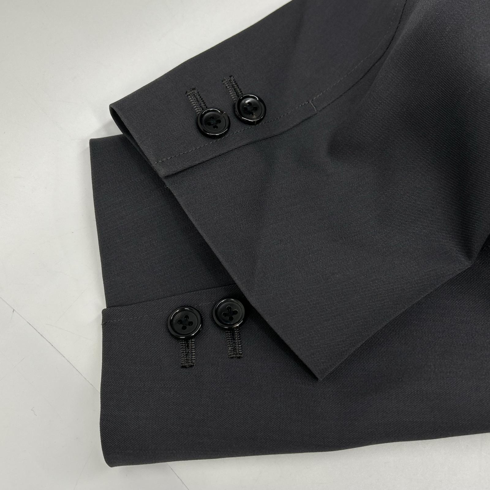 Graphpaper GM223-20051B/GM223-40052B Dark Gray Scale Off Wool Tailored Jacket Pants Set-up Suit