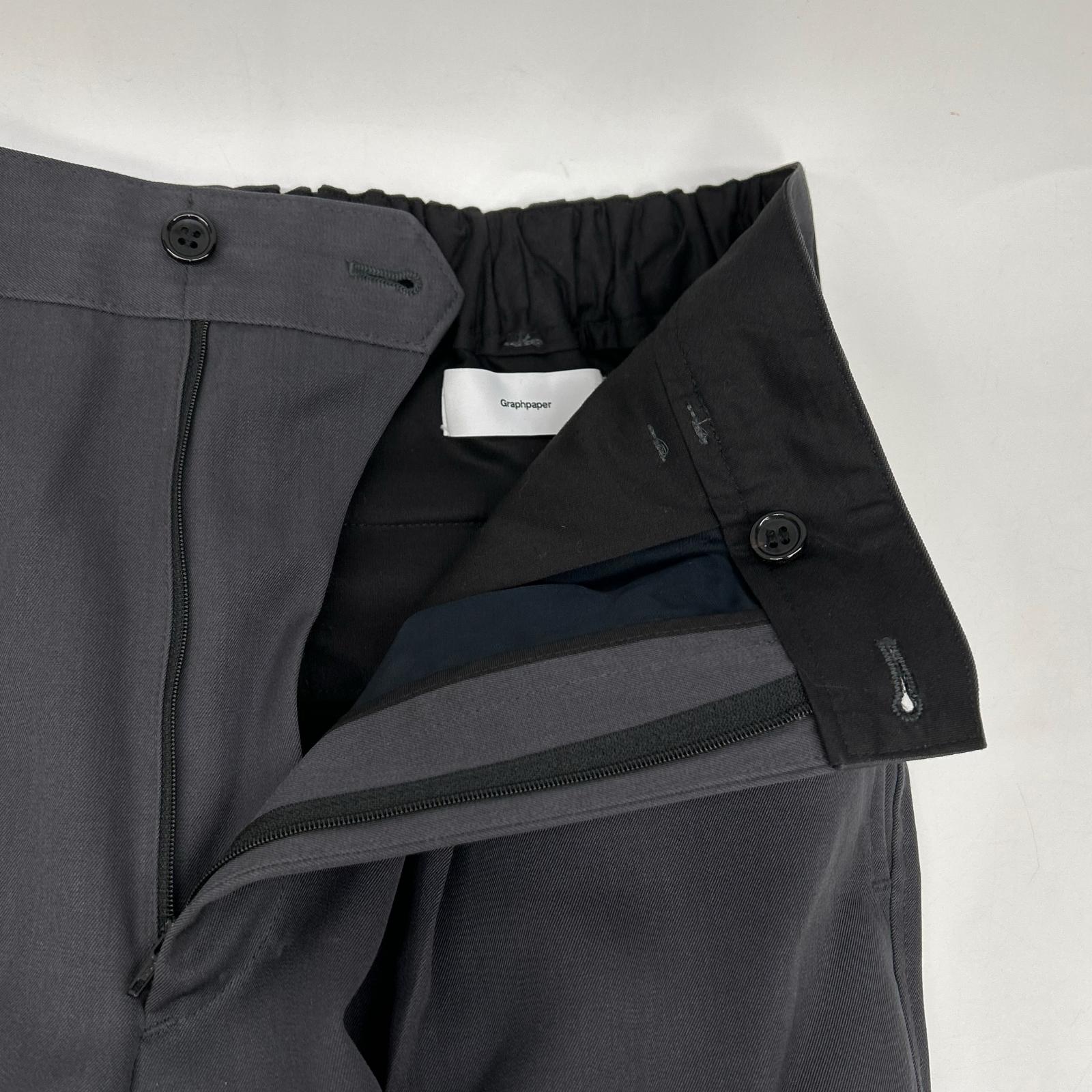 Graphpaper GM223-20051B/GM223-40052B Dark Gray Scale Off Wool Tailored Jacket Pants Set-up Suit