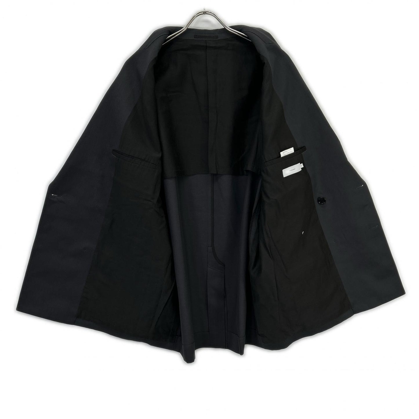 Graphpaper GM223-20051B/GM223-40052B Dark Gray Scale Off Wool Tailored Jacket Pants Set-up Suit