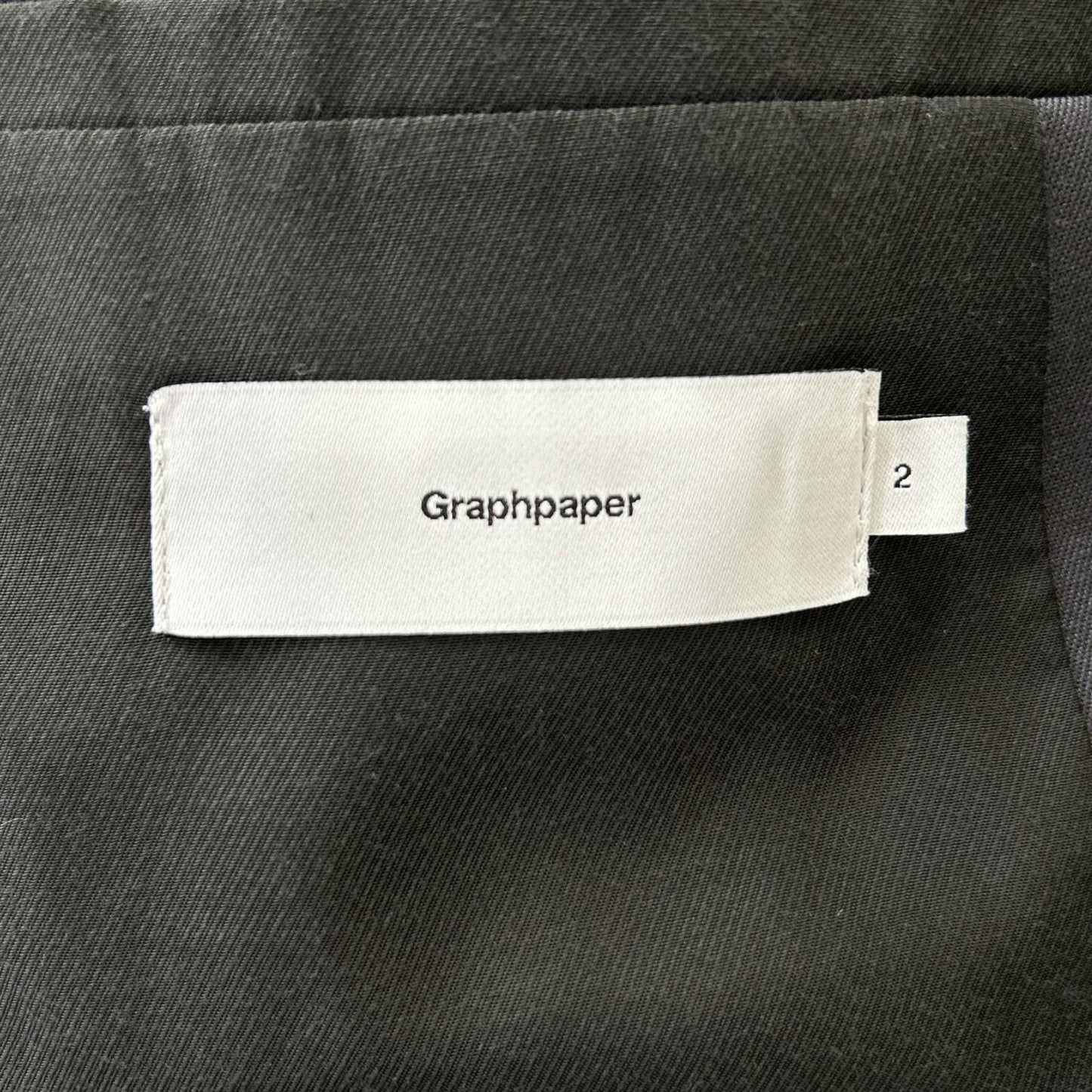 Graphpaper GM223-20051B/GM223-40052B Dark Gray Scale Off Wool Tailored Jacket Pants Set-up Suit