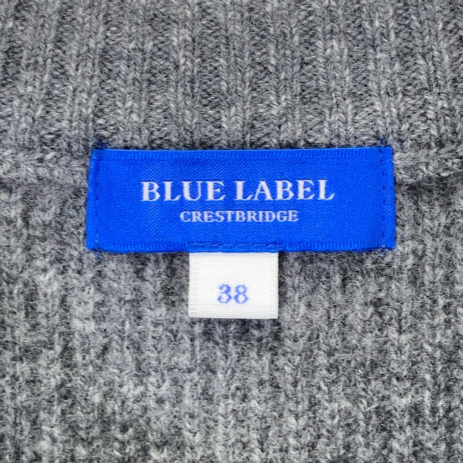 BLUE LABEL CRESTBRIDGE ブルーレーベルクレストブリッジ 25年製 グレー×ホワイト ニットベスト付きカットソー トップス