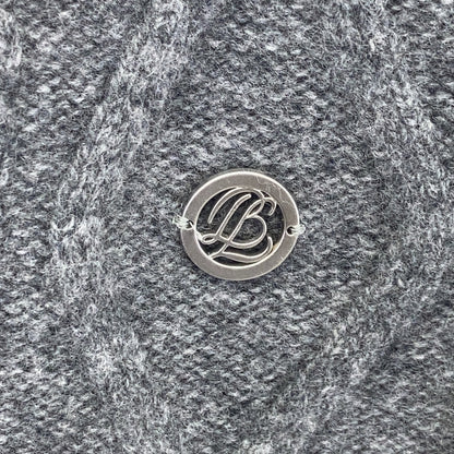 BLUE LABEL CRESTBRIDGE ブルーレーベルクレストブリッジ 25年製 グレー×ホワイト ニットベスト付きカットソー トップス
