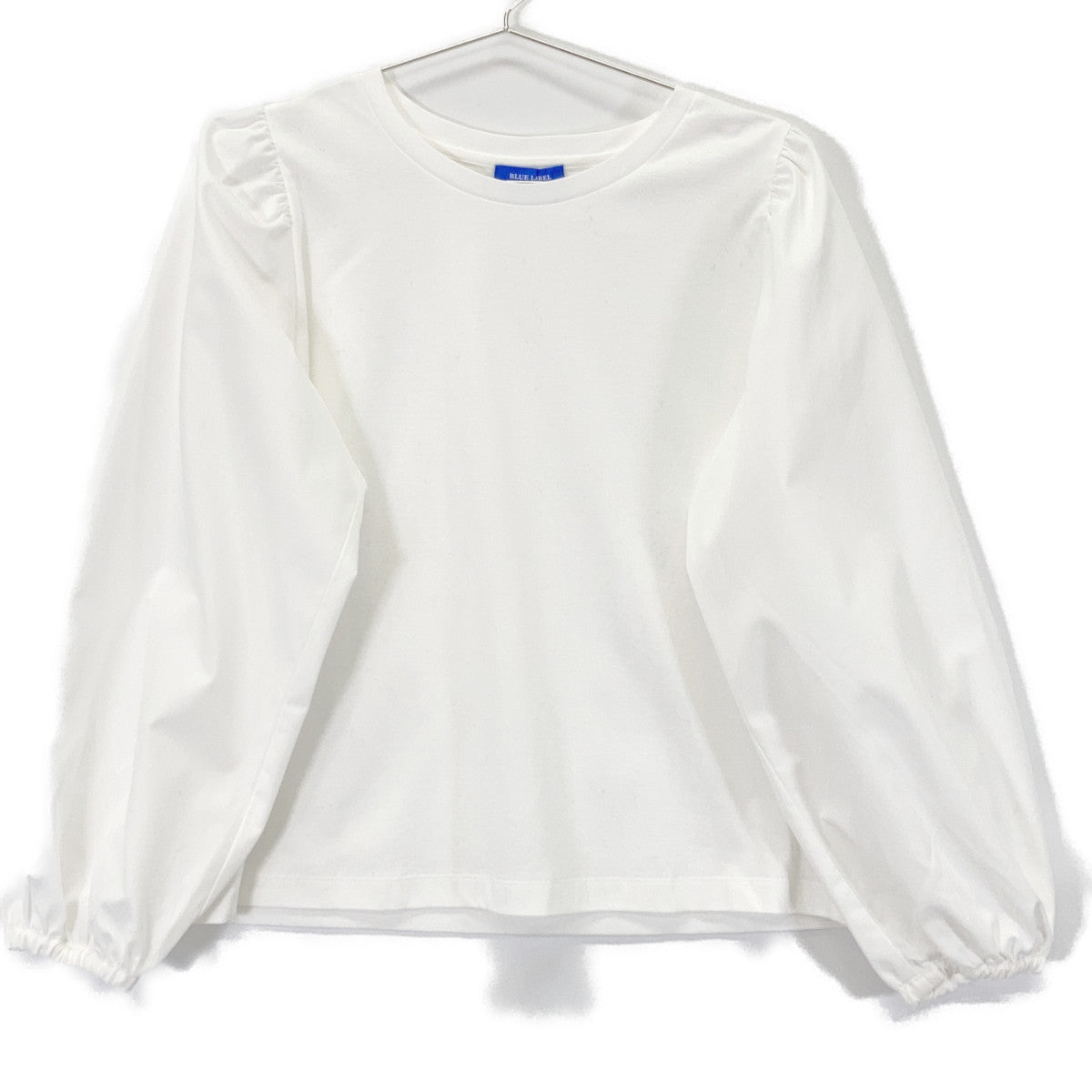 BLUE LABEL CRESTBRIDGE ブルーレーベルクレストブリッジ 25年製 グレー×ホワイト ニットベスト付きカットソー トップス
