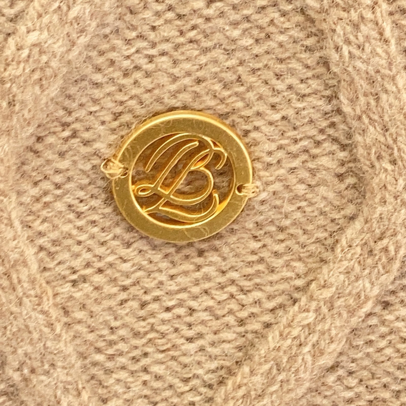 BLUE LABEL CRESTBRIDGE 蓝标克雷斯特布里奇 25年款 米色×白色 针织马甲叠穿T恤 上衣 38