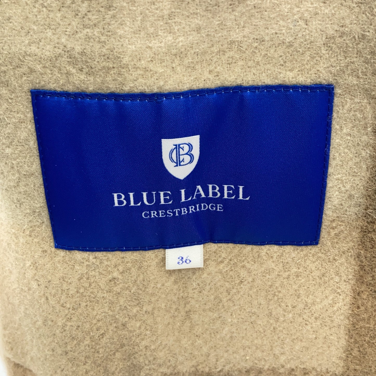 BLUE LABEL CRESTBRIDGE ブルーレーベルクレストブリッジ 24年製 ベージュ クレストブリッジチェックトーナルリバーフェイスロングコート コート