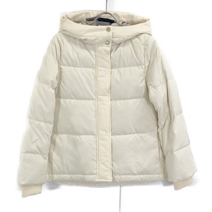 BLUE LABEL CRESTBRIDGE 2024 Ivory High-Multi Peach Taffeta Short Down Jacket