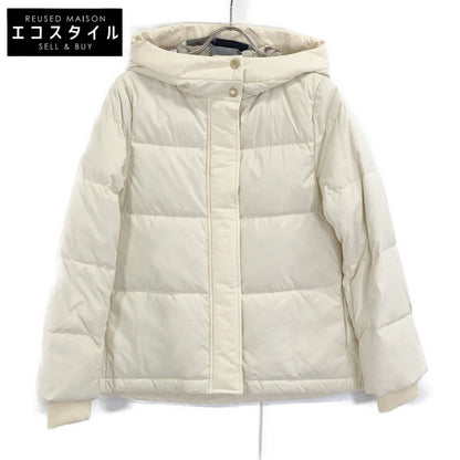 BLUE LABEL CRESTBRIDGE ブルーレーベルクレストブリッジ 24年製 アイボリー ハイマルチピーチタフタショートダウン ジャケット