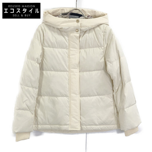 BLUE LABEL CRESTBRIDGE ブルーレーベルクレストブリッジ 24年製 アイボリー ハイマルチピーチタフタショートダウン ジャケット