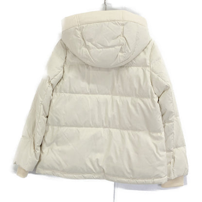 BLUE LABEL CRESTBRIDGE 2024 Ivory High-Multi Peach Taffeta Short Down Jacket