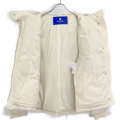 BLUE LABEL CRESTBRIDGE 2024 Ivory High-Multi Peach Taffeta Short Down Jacket