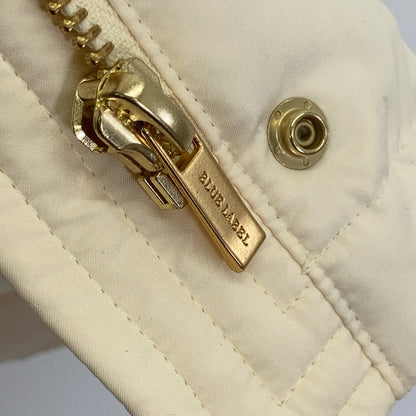 BLUE LABEL CRESTBRIDGE ブルーレーベルクレストブリッジ 24年製 アイボリー ハイマルチピーチタフタショートダウン ジャケット