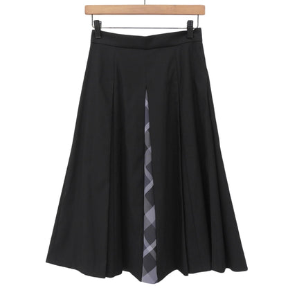 Excellent condition, Stretch Kersey Tuck Skirt, women's, black, size 36, 2024 model, Skirt, size 36, women's