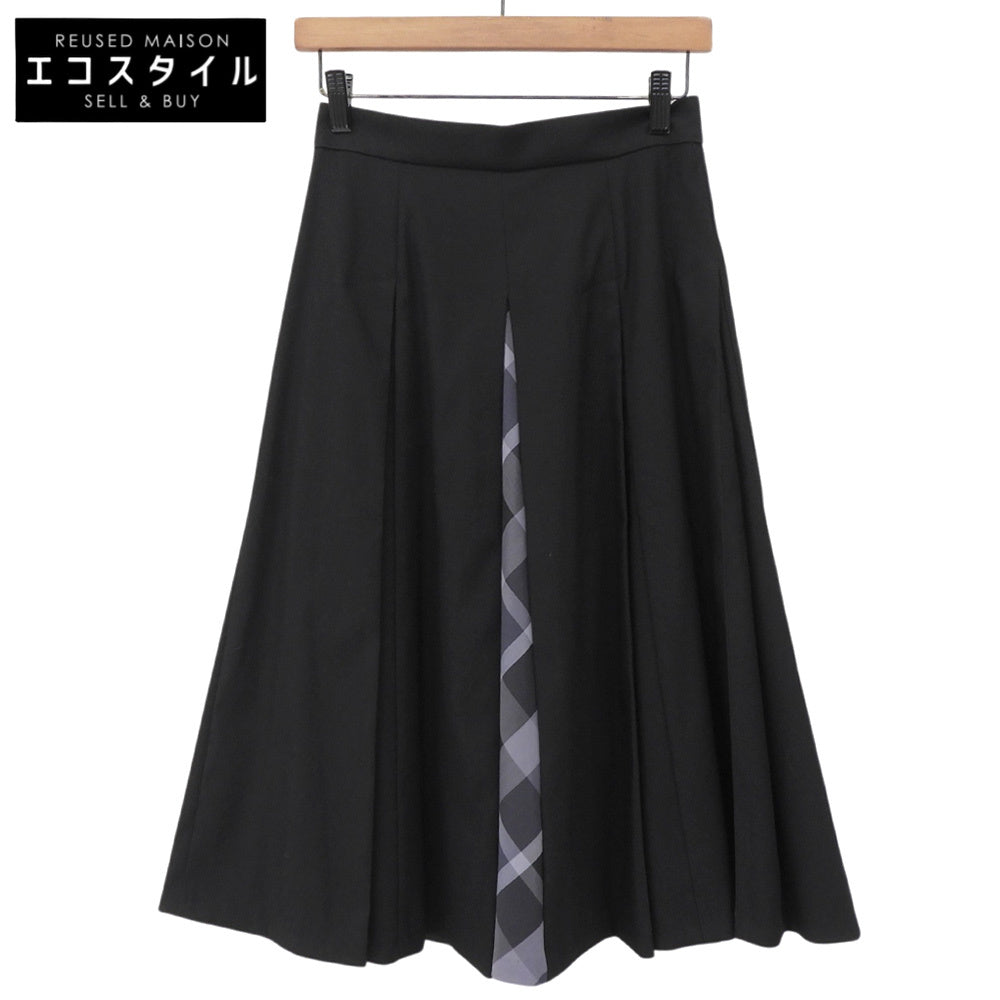 Excellent condition, Stretch Kersey Tuck Skirt, women's, black, size 36, 2024 model, Skirt, size 36, women's