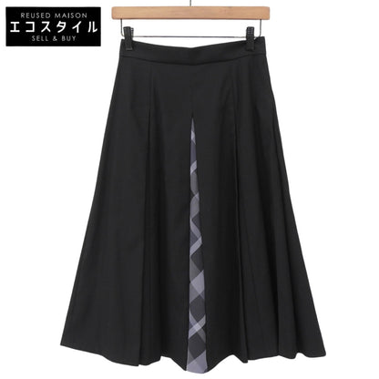 Excellent condition, Stretch Kersey Tuck Skirt, women's, black, size 36, 2024 model, Skirt, size 36, women's