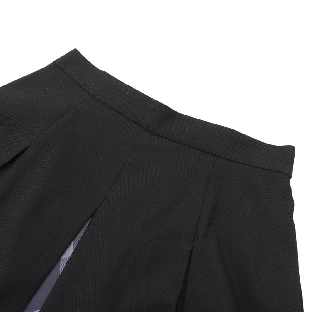 Excellent condition, Stretch Kersey Tuck Skirt, women's, black, size 36, 2024 model, Skirt, size 36, women's