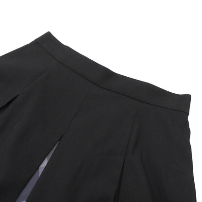 Excellent condition, Stretch Kersey Tuck Skirt, women's, black, size 36, 2024 model, Skirt, size 36, women's