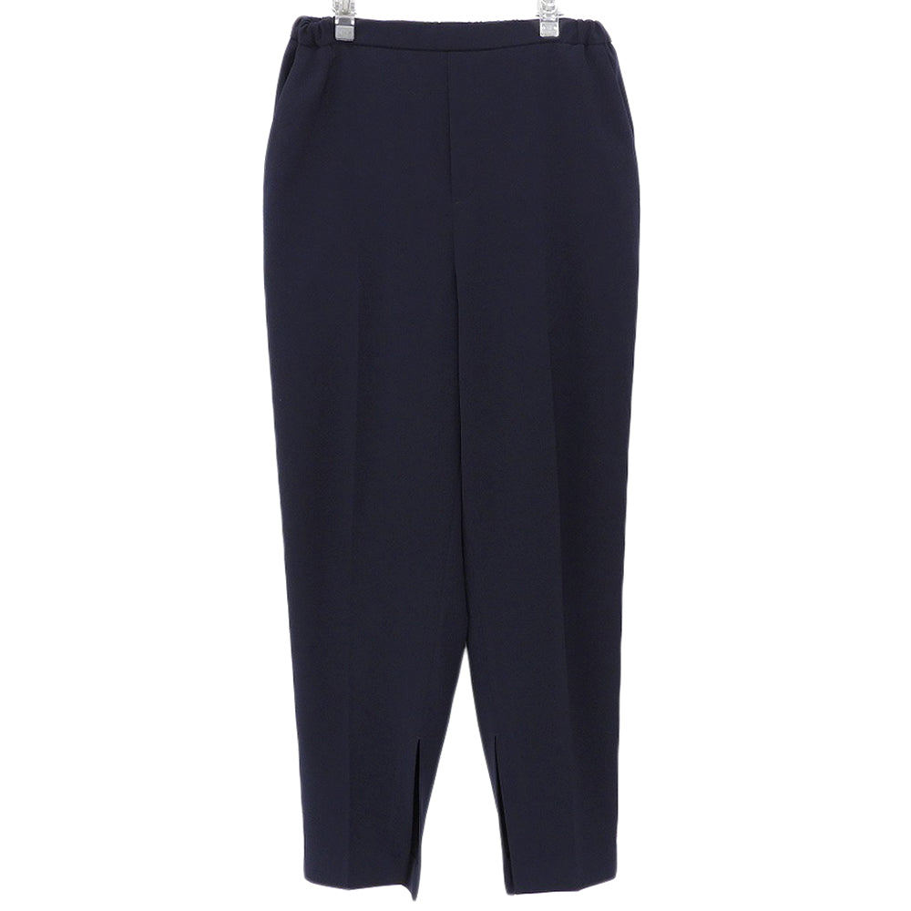 Slit Tapered Pants Bottoms Women's Navy 36 8514-144-0002 Bottoms 36 Women's