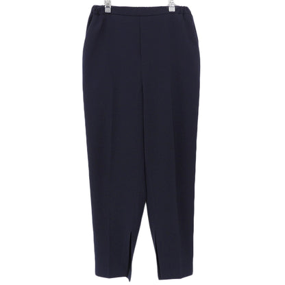 Slit Tapered Pants Bottoms Women's Navy 36 8514-144-0002 Bottoms 36 Women's