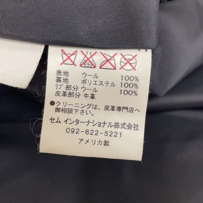 SKOOKUM 斯库库姆 黑色 羊毛×皮革 拼接 棒球夹克 14