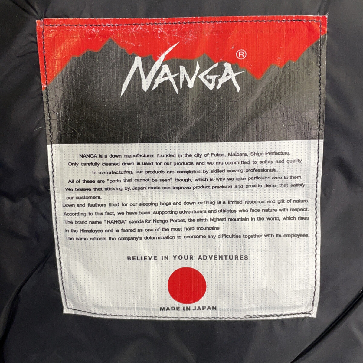 NANGA ナンガ N1aiBKG5 ブラック IBUKI/イブキ AURORA DOWN JACKET/オーロラダウンジャケット ジャケット
