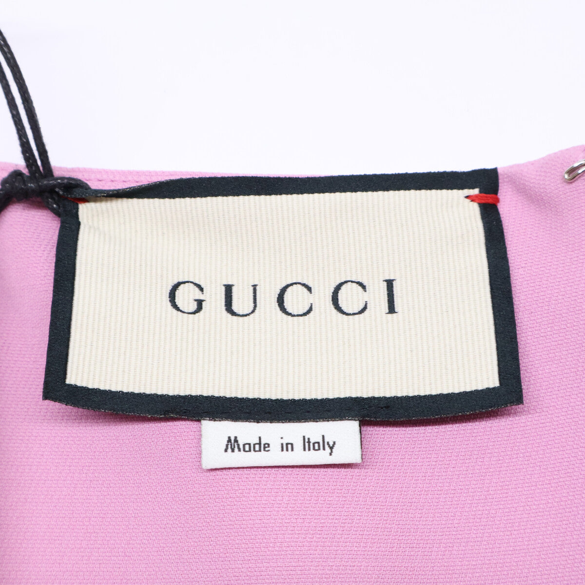 GUCCI 古驰 626851 粉色 羊毛 丝绸 无袖 绉纱连衣裙