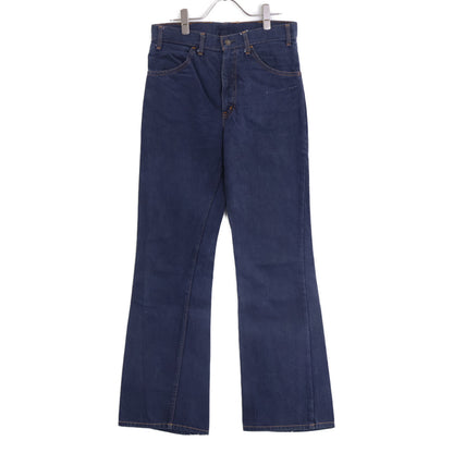 LEVI'S 李维斯 70年代 42TALON 先染海军蓝 646 橙色标签 喇叭牛仔裤 裤装