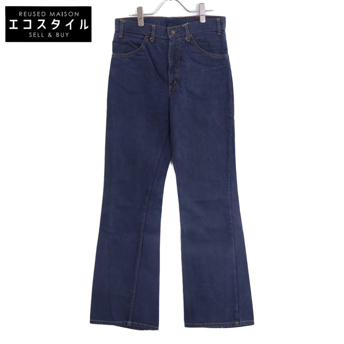 LEVI'S 李维斯 70年代 42TALON 先染海军蓝 646 橙色标签 喇叭牛仔裤 裤装