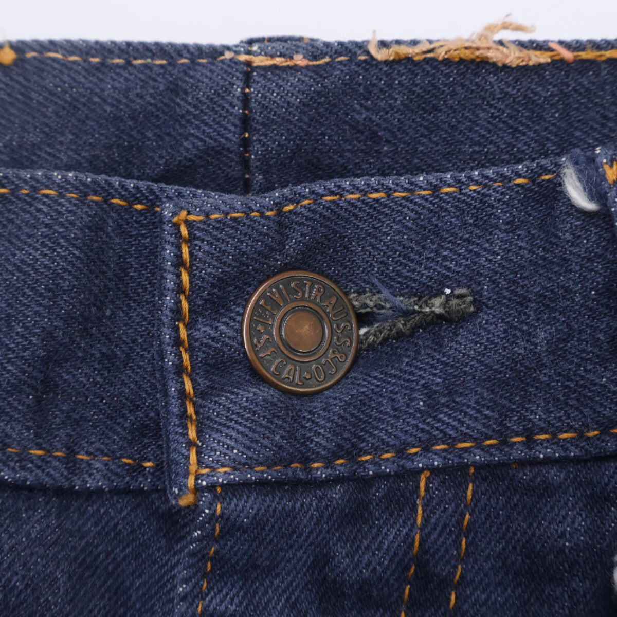 LEVI'S 李维斯 70年代 42TALON 先染海军蓝 646 橙色标签 喇叭牛仔裤 裤装