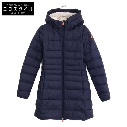 SAVE THE DUCK 赛维·达克 海军蓝 ULTRA LIGHT JACKET 羊羔绒连帽羽绒大衣 大衣 2