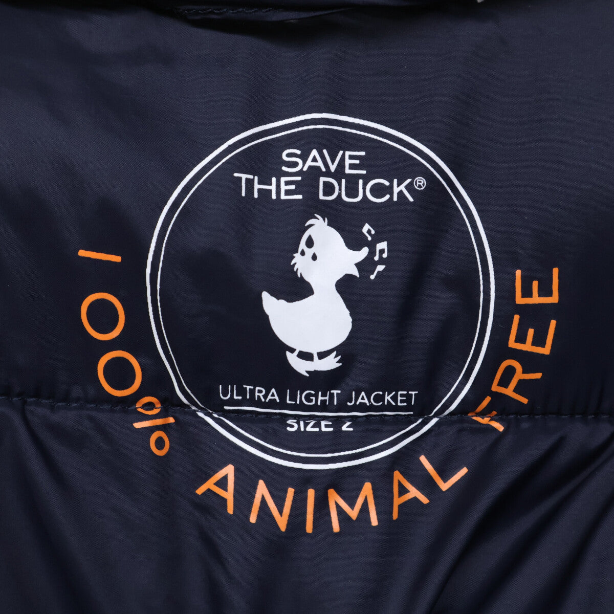 SAVE THE DUCK navy Ultra Light Jacket fleece-hood padded coat coat