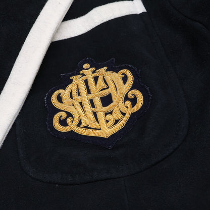 Cinquanta Ships 50th-anniversary exclusive black goat suede piped blazer jacket