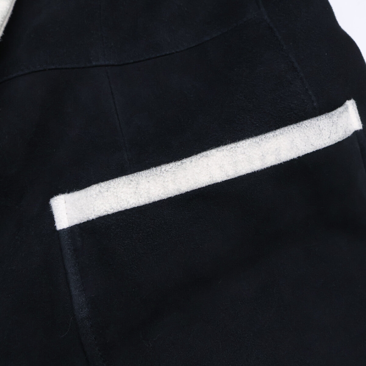 Cinquanta Ships 50th-anniversary exclusive black goat suede piped blazer jacket