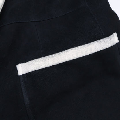 Cinquanta Ships 50th-anniversary exclusive black goat suede piped blazer jacket